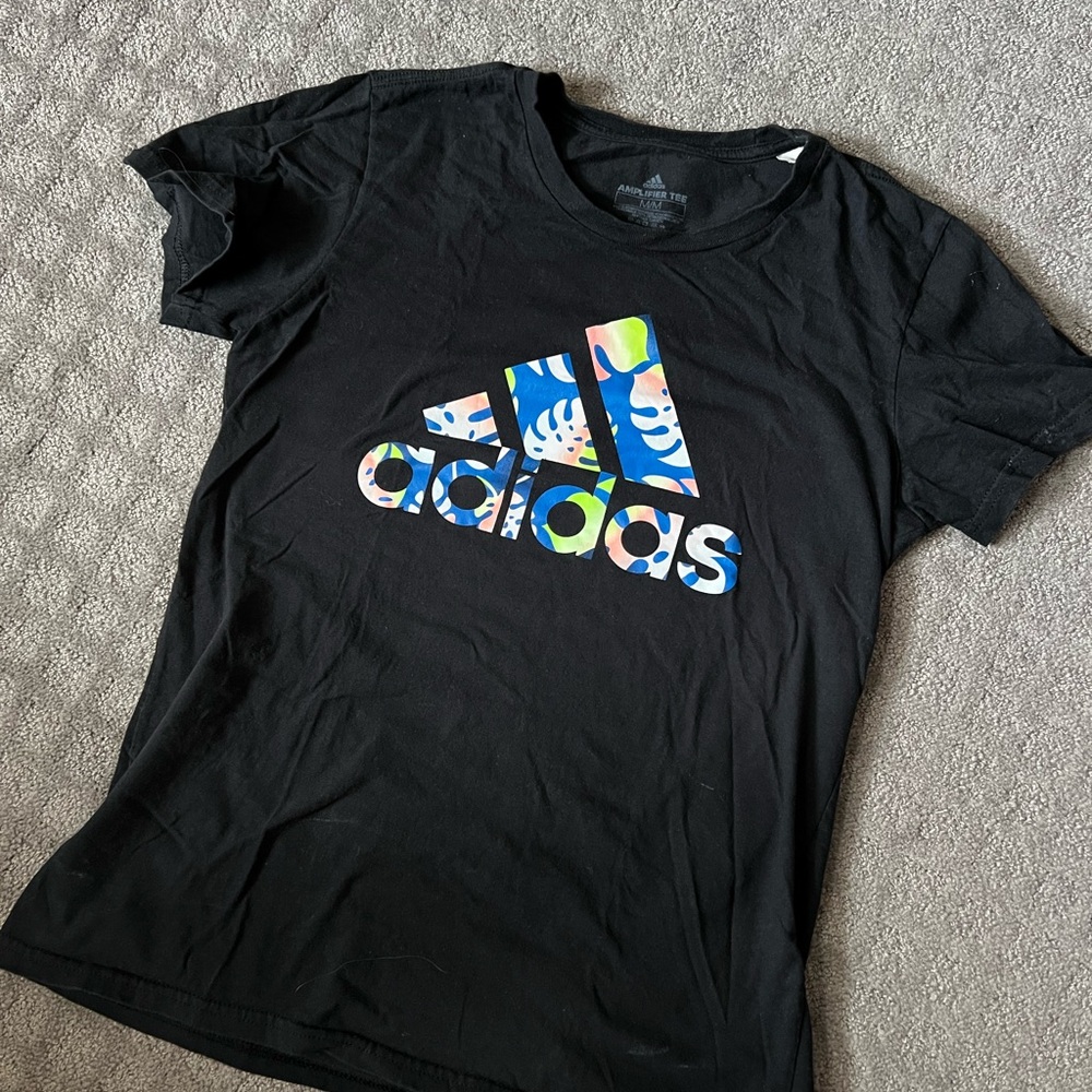 Adidas Black Graphic T-Shirt